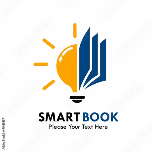 Smart book logo template illustration