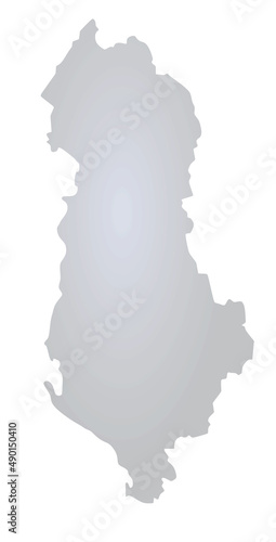 Albania grey map. vector illustration