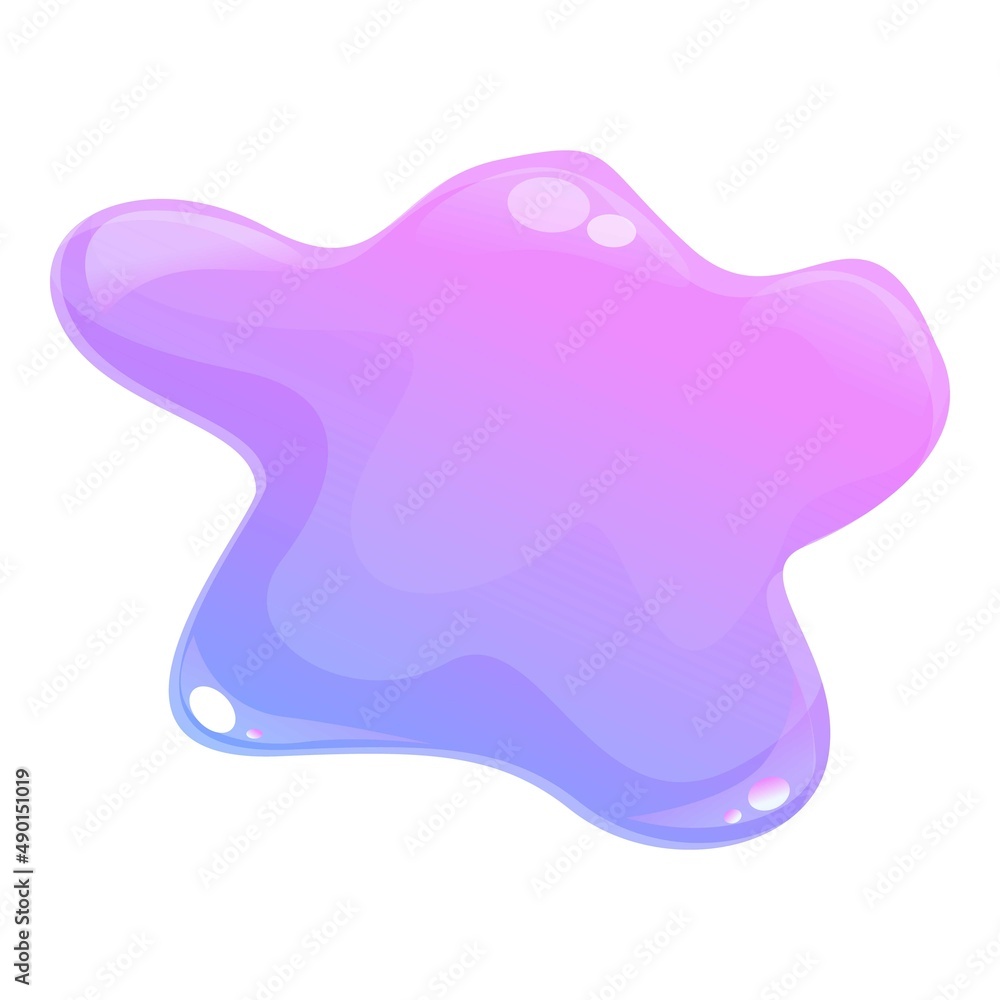 Gradient slime icon cartoon vector. Splash drip. Goo liquid Gradient slime icon cartoon vector. Splash drip. Goo liquid