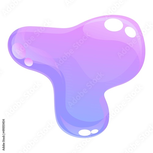 Sticky slime icon cartoon vector. Splash drip. Toxic snot