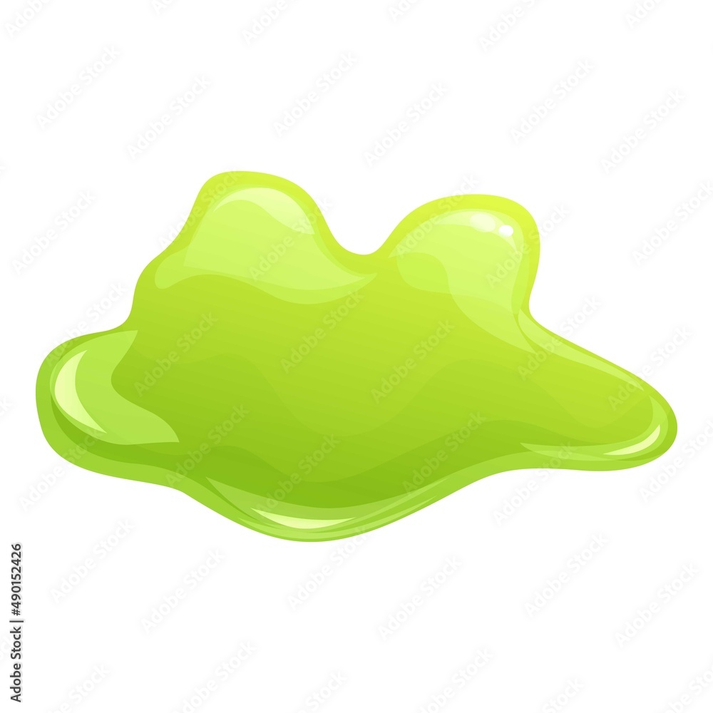 Toxic splash icon cartoon vector. Green slime. Goo liquid Toxic splash icon cartoon vector. Green slime. Goo liquid