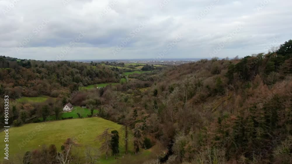 An aerial view of Glenasmole which lies in South Dublin by the Dublin mountains. An aerial view of Glenasmole which lies in South Dublin by the Dublin mountains.
