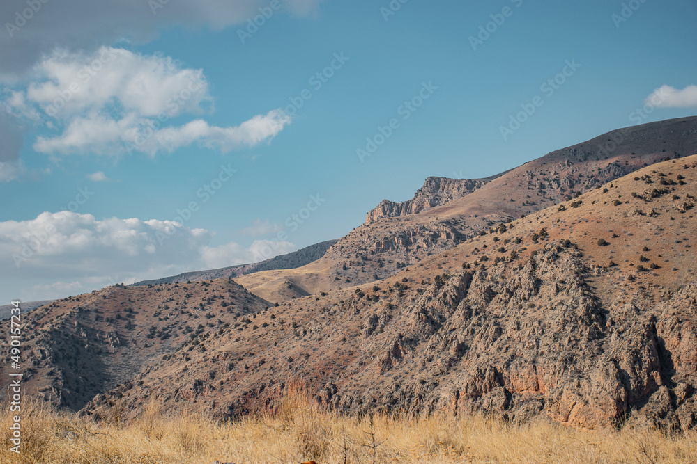 landscape in the dry mountains landscape in the dry mountains