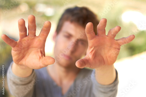 Bild auf Leinwand Hefty hard hands