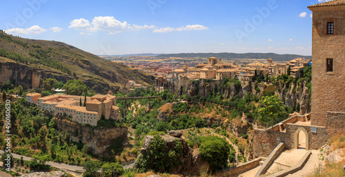 Old town of Cuenca, Spain, and San Pablo monastery. photo