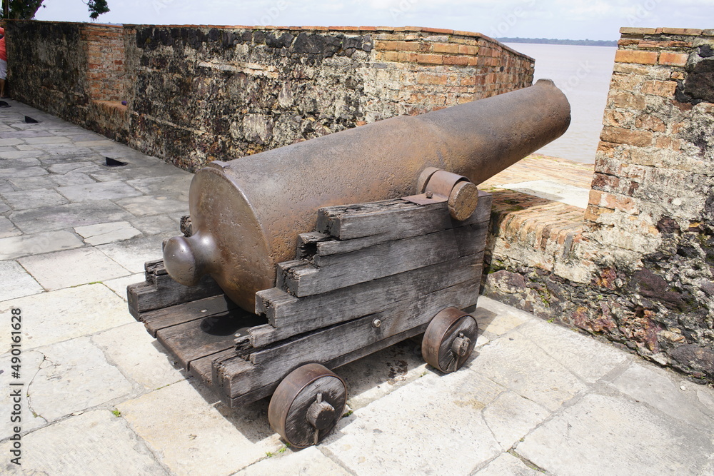 Old cannons from Forte do Presépio - Belém do Pará, Brazil.