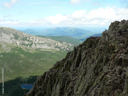 Beautiful shot of Mount Katahdin in Baxter State Park in Maine, United States of America photo