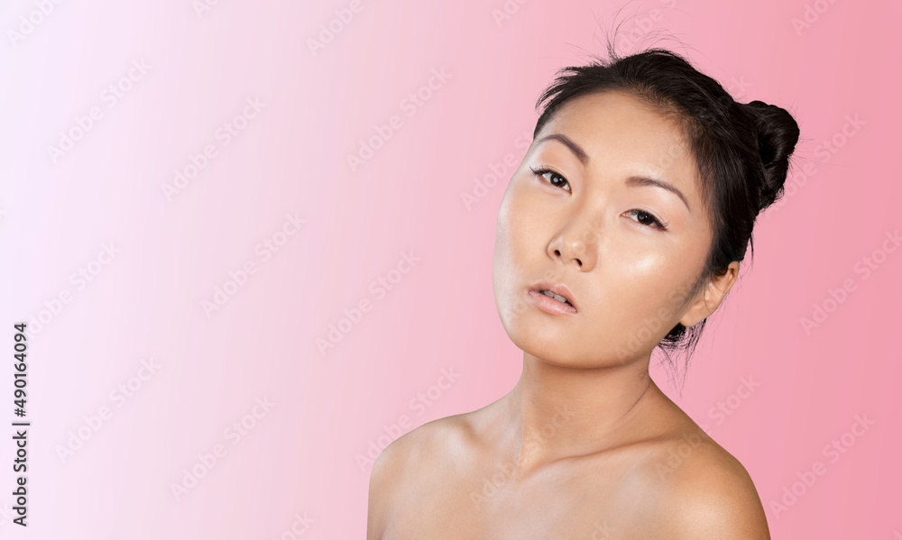 Beautiful Woman posing, skin care concept Beautiful Woman posing, skin care concept
