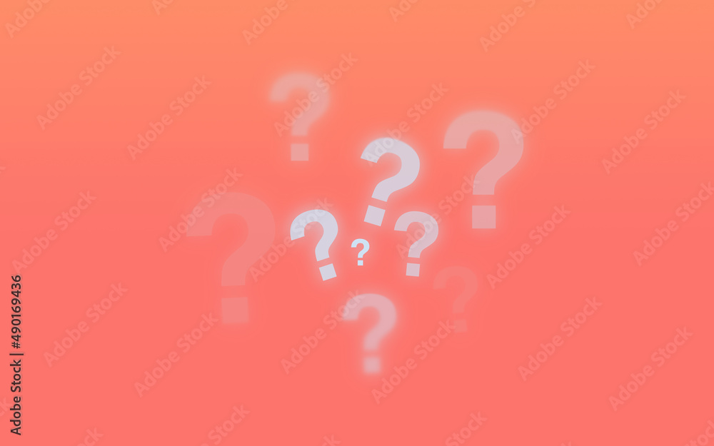 various sized and aligned question marks against a colorful orange gradient background various sized and aligned question marks against a colorful orange gradient background