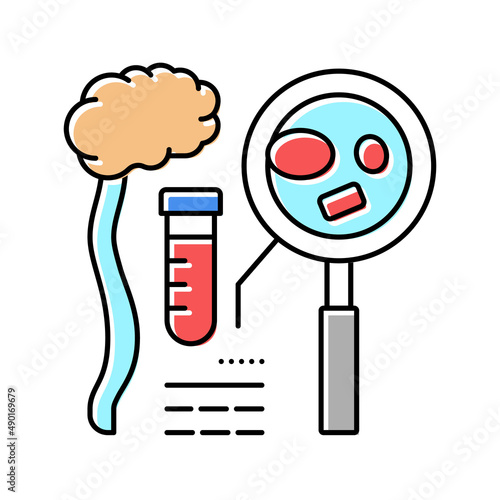 diamond-blackfan anemia health problem color icon vector illustration