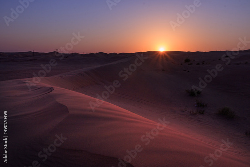 sunrise in the desert © Subhajit