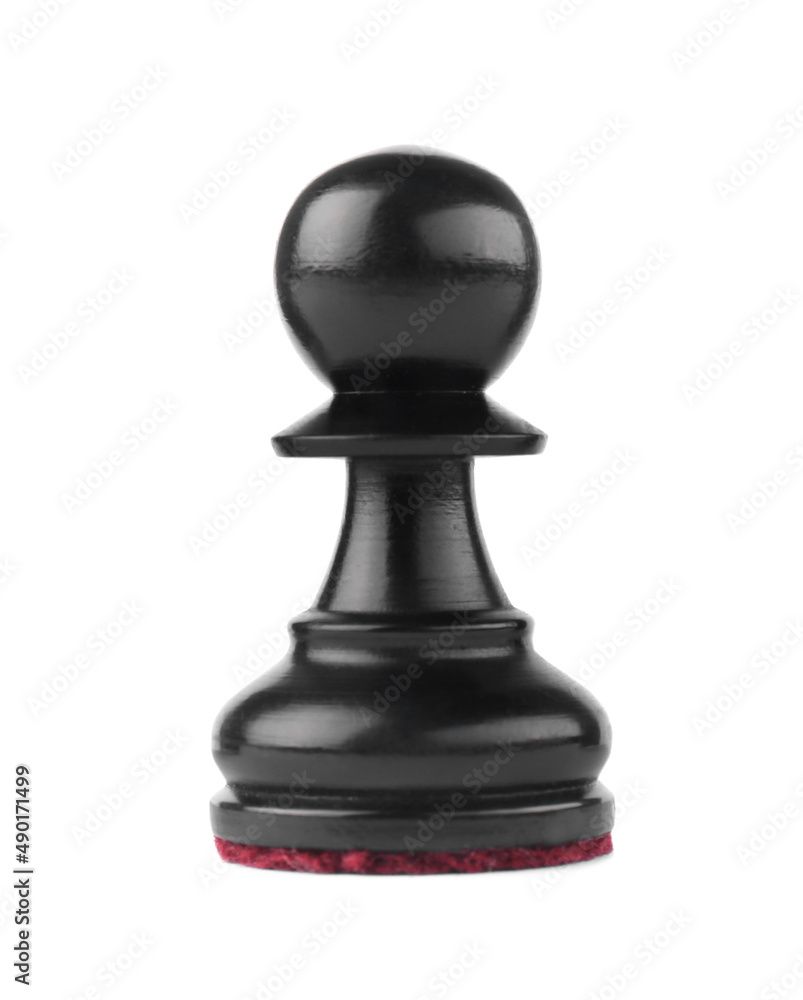 Wooden Pawn chess piece on white background Wooden Pawn chess piece on white background