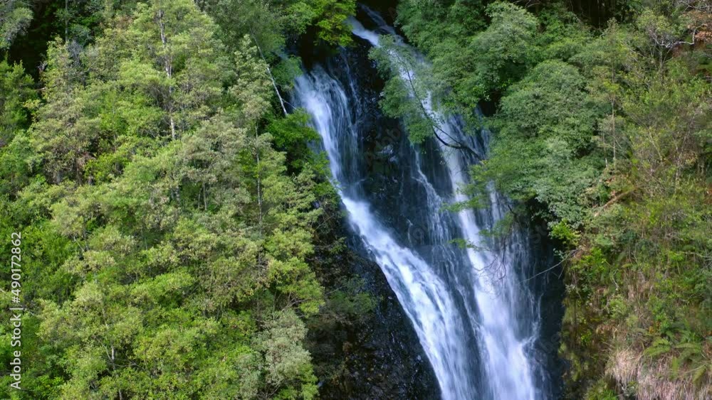 Beautiful waterfall in forest of Tasmania Australia. Philosopher falls cascade Beautiful waterfall in forest of Tasmania Australia. Philosopher falls cascade