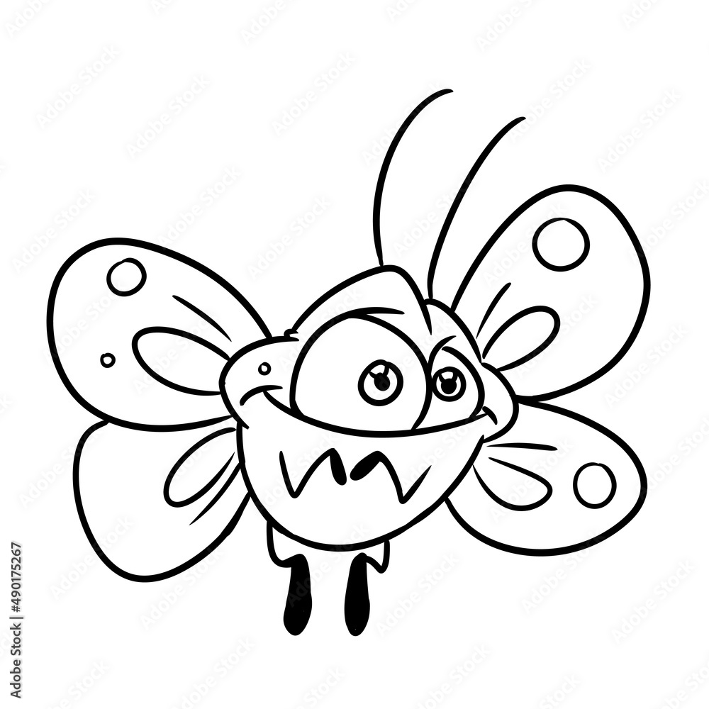 small butterfly animal insect funny character illustration cartoon coloring small butterfly animal insect funny character illustration cartoon coloring