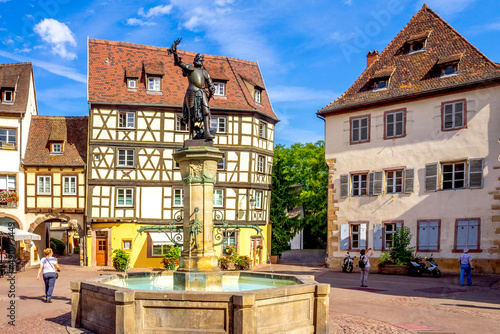 Markt in Colmar, Elsass, Fr...