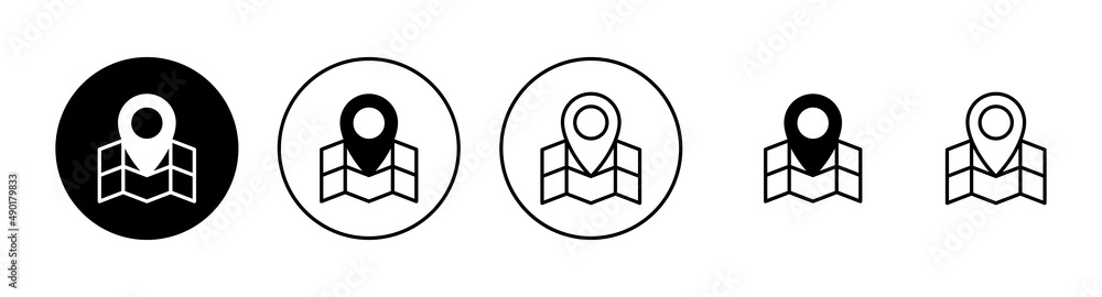 Maps and pin icons set. location sign and symbol. geo locate, pointer icon. Maps and pin icons set. location sign and symbol. geo locate, pointer icon.