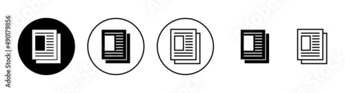 Newspaper icons set. news paper sign and symbolign