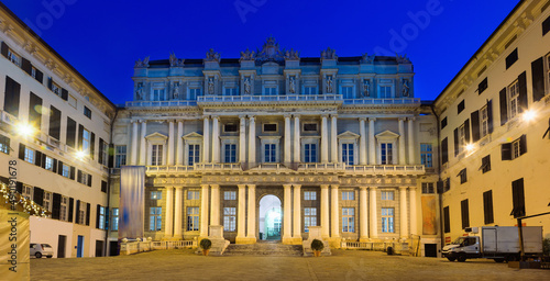 Obraz na plátne Picture of palace or Palazzo Ducale, a historical building in Genoa, Italy