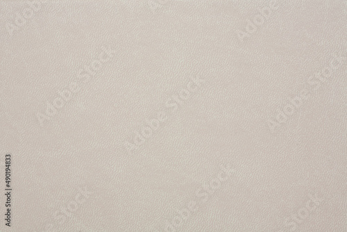 Horizontal beige leather texture close up background.