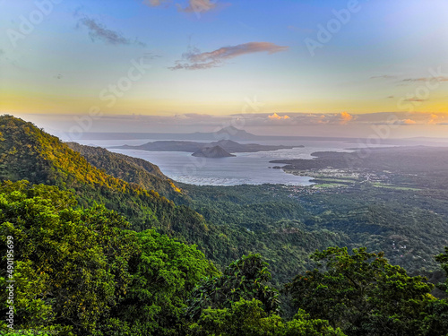 Beautiful view of Taal Volcano in the Philippines photo