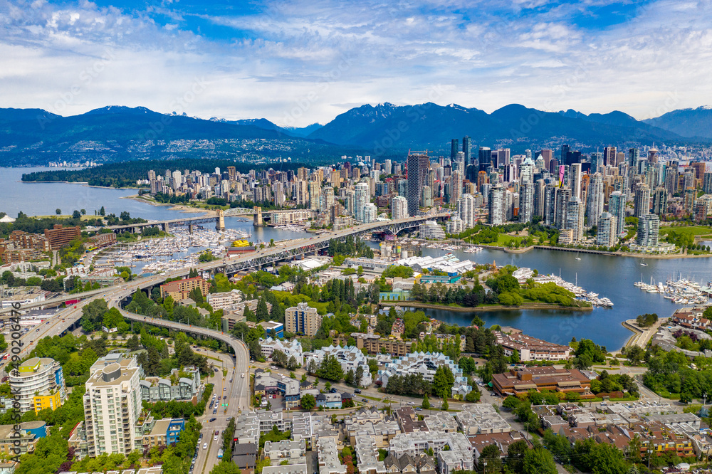Fototapeta premium Closeup of a Vancouver, British Columbia, Canada