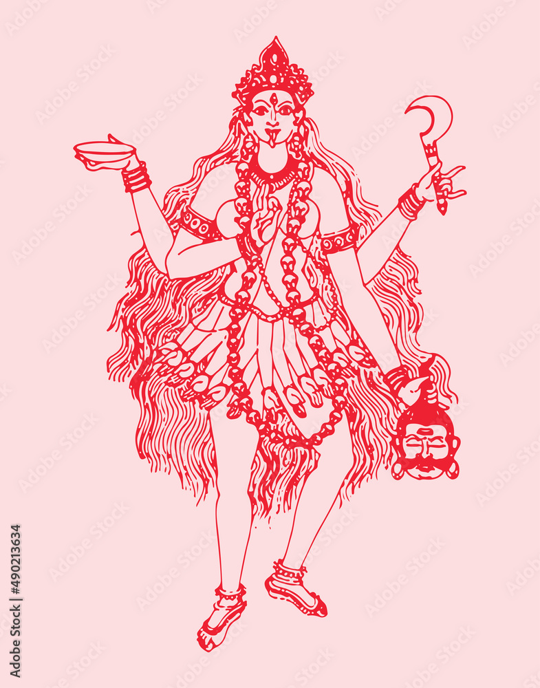 Durga Drawing Puja Devi Goddess, PNG, 900x1226px, Durga, Art, Deity, Devi,  Drawing Download Free