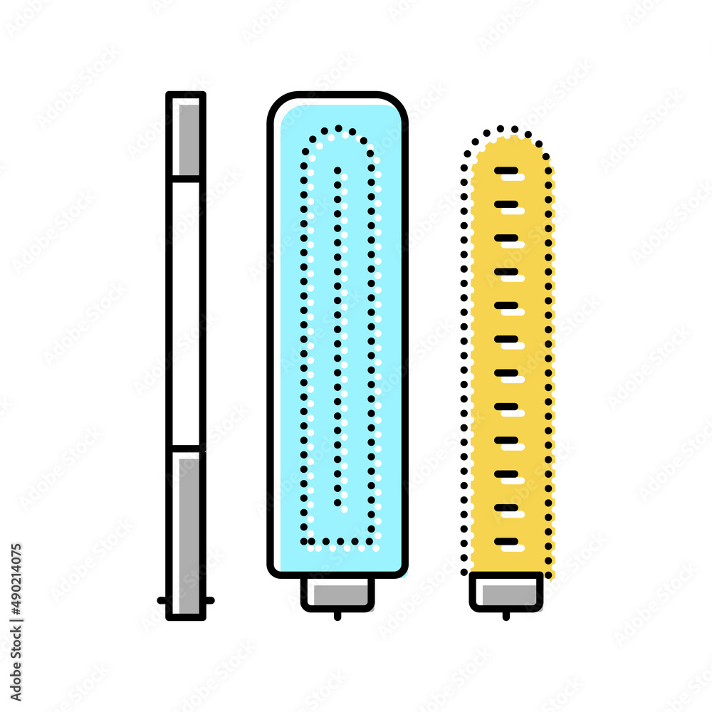 mop cleaning accessory for washing floor color icon vector illustration