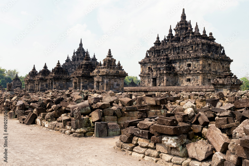 Candi Plaosan, also known as the 'Plaosan Complex' or Plaosan Temple, in Prambanan, Indonesia.