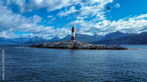 Beautiful view of the Les Eclaireurs Lighthouse photo