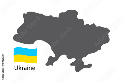 Abstract ukraine for decoration design. National pattern. Silhouette map. Vector illustration. stock image.