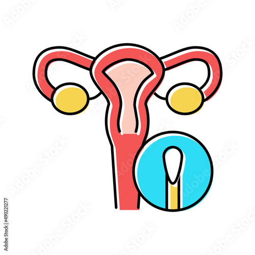 smear for tests color icon vector illustration