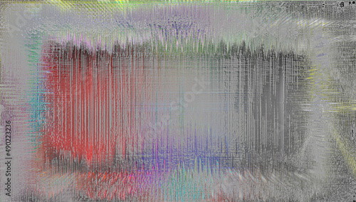Abstract glitch art background image.