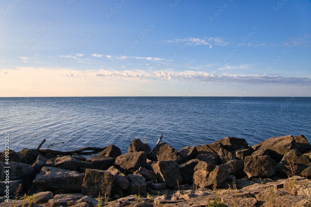 landscape view of the lake Ontario