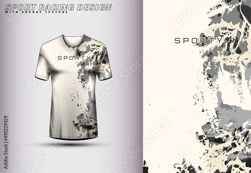 Front racing shirt design. Sports design for racing, cycling, jersey game vector .