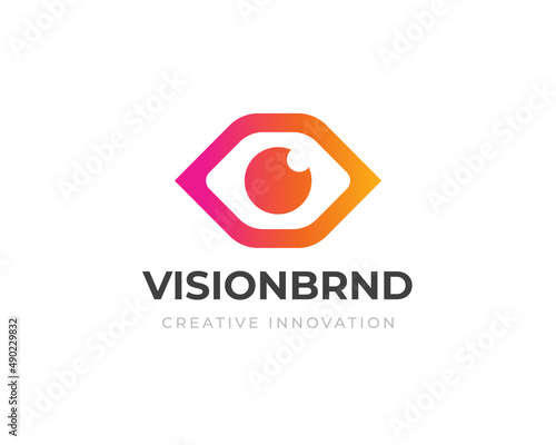Eye vector logo design