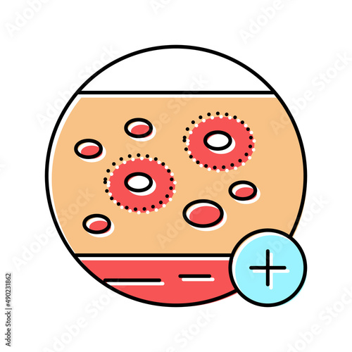skin infections color icon vector illustration