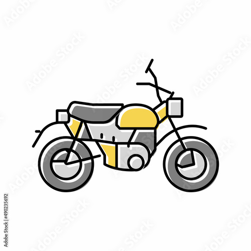commuters minis color icon vector illustration