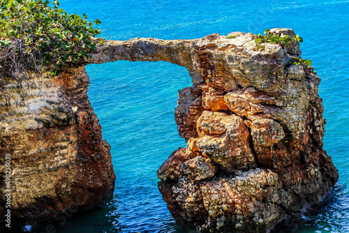 Cuadro en lienzo Beautiful view of Ponce cliffs in Puerto Rico