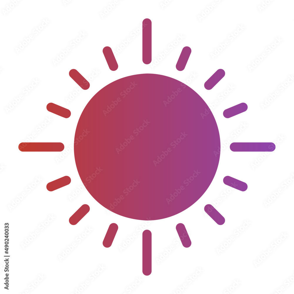 sun gradient icon