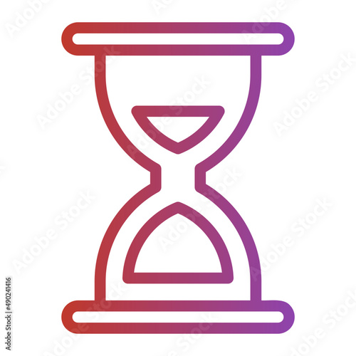 sand clock gradient icon