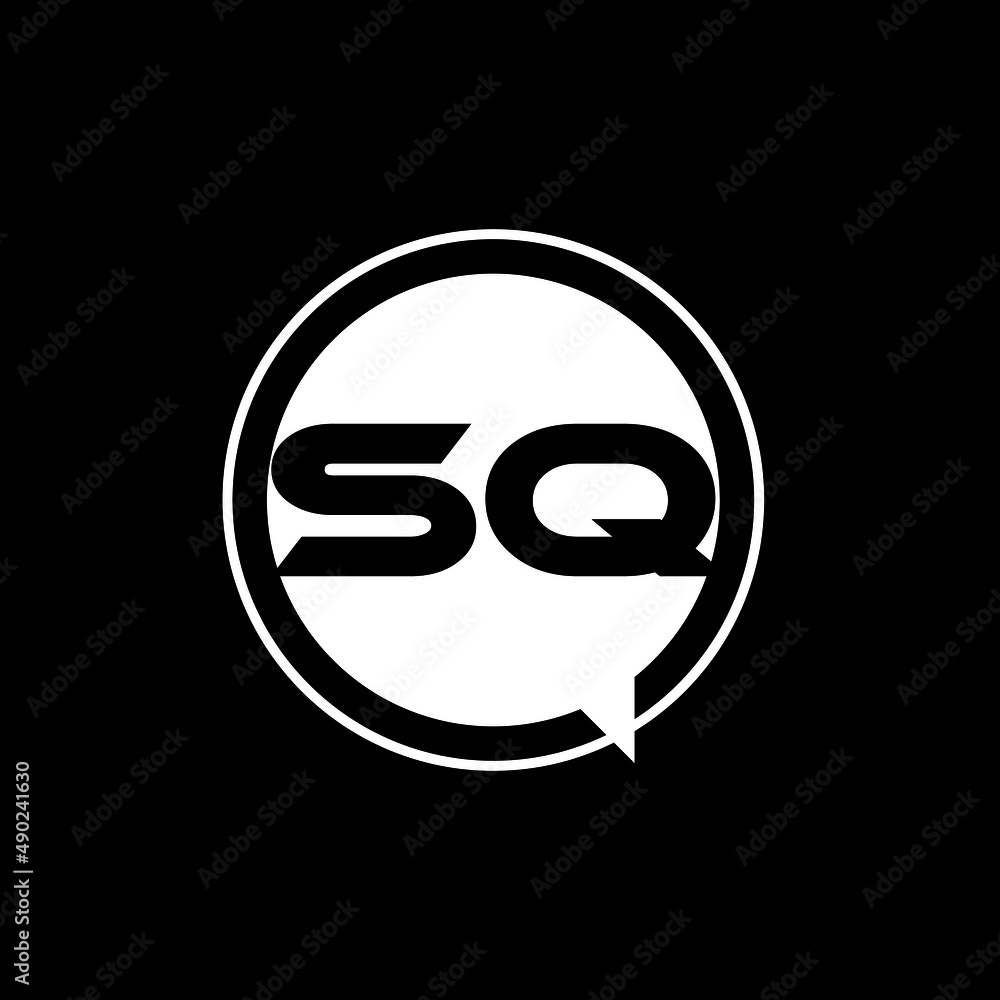 SQ letter logo design with black background in illustrator, vector logo modern alphabet font overlap style. calligraphy designs for logo, Poster, Invitation, etc. SQ letter logo design with black background in illustrator, vector logo modern alphabet font overlap style. calligraphy designs for logo, Poster, Invitation, etc.