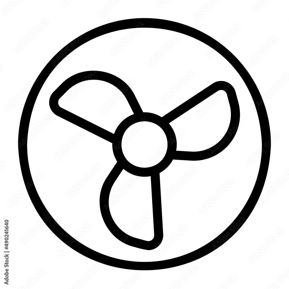 fan line icon fan line icon