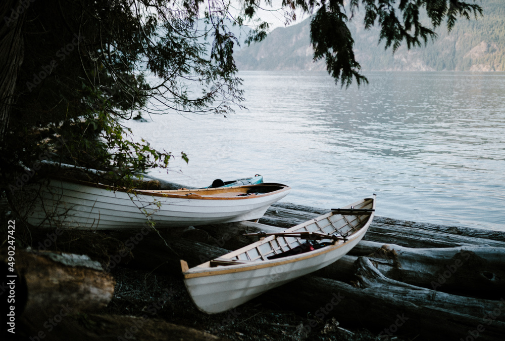 Obraz premium row boats