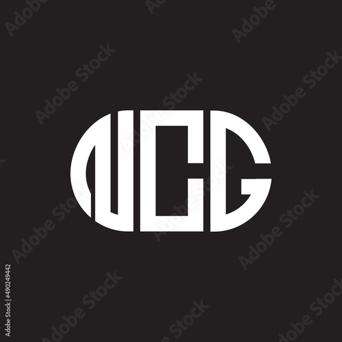 NCG letter logo design on black background. NCG creative initials letter logo concept. NCG letter design. photo