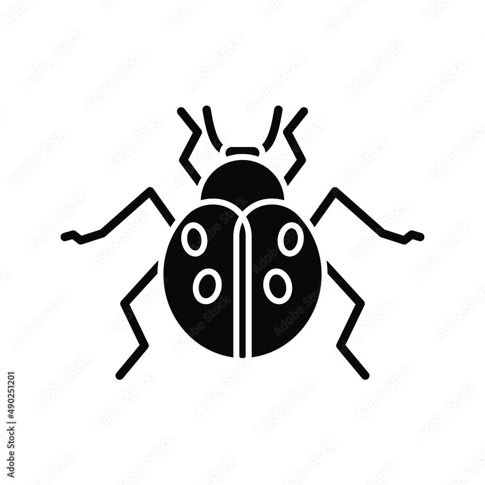 Bug icon. insect sign. vector illustration Bug icon. insect sign. vector illustration