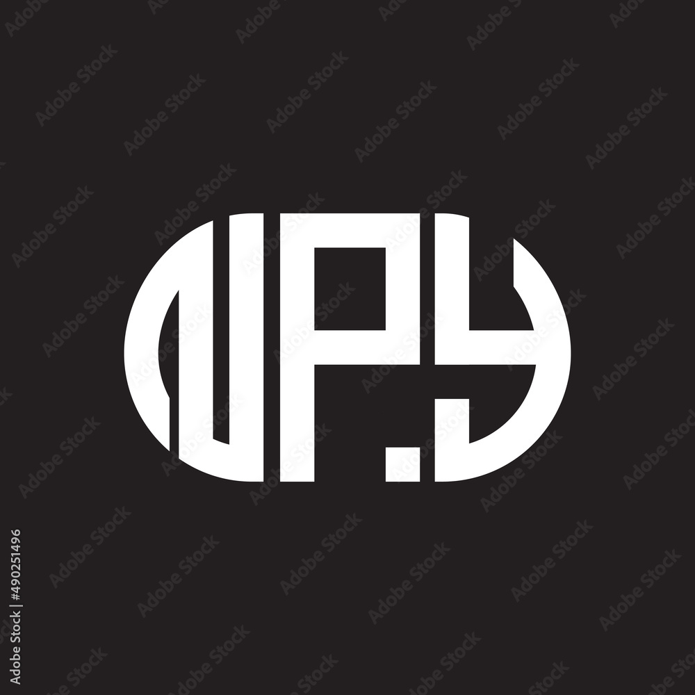 NPY letter logo design on black background. NPY creative initials letter logo concept. NPY letter design. NPY letter logo design on black background. NPY creative initials letter logo concept. NPY letter design.