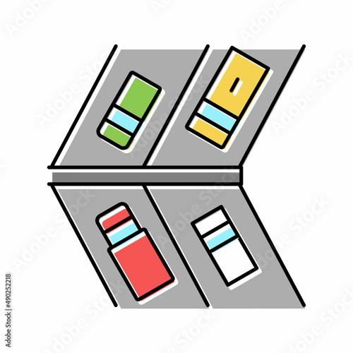 market parking color icon vector illustration