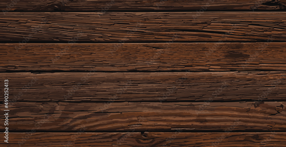 Fototapeta premium Wood planking background texture. Wooden boards with rich browns.