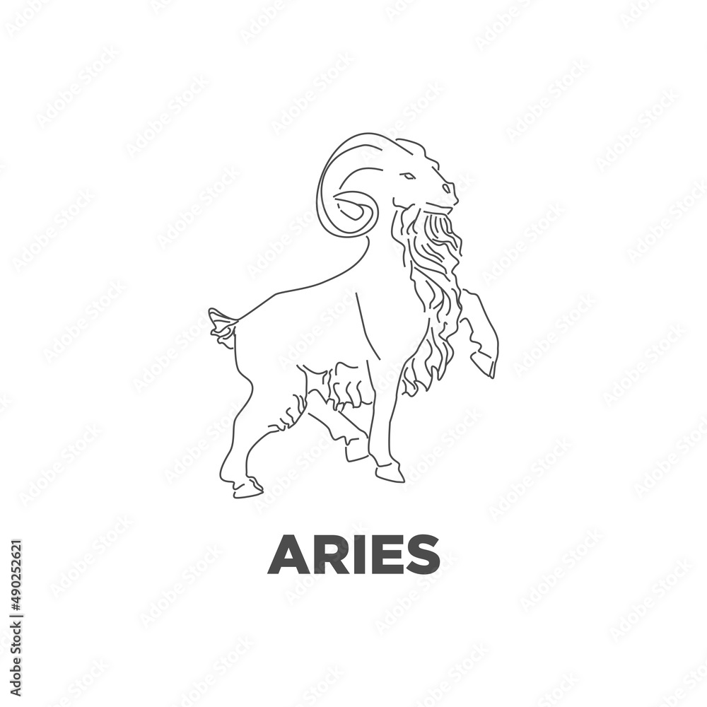 Fototapeta premium Zodiac Astrological sign, Zodiac Signs Set, Zodiac Sign simbol, logo, horoskop, zodiak china