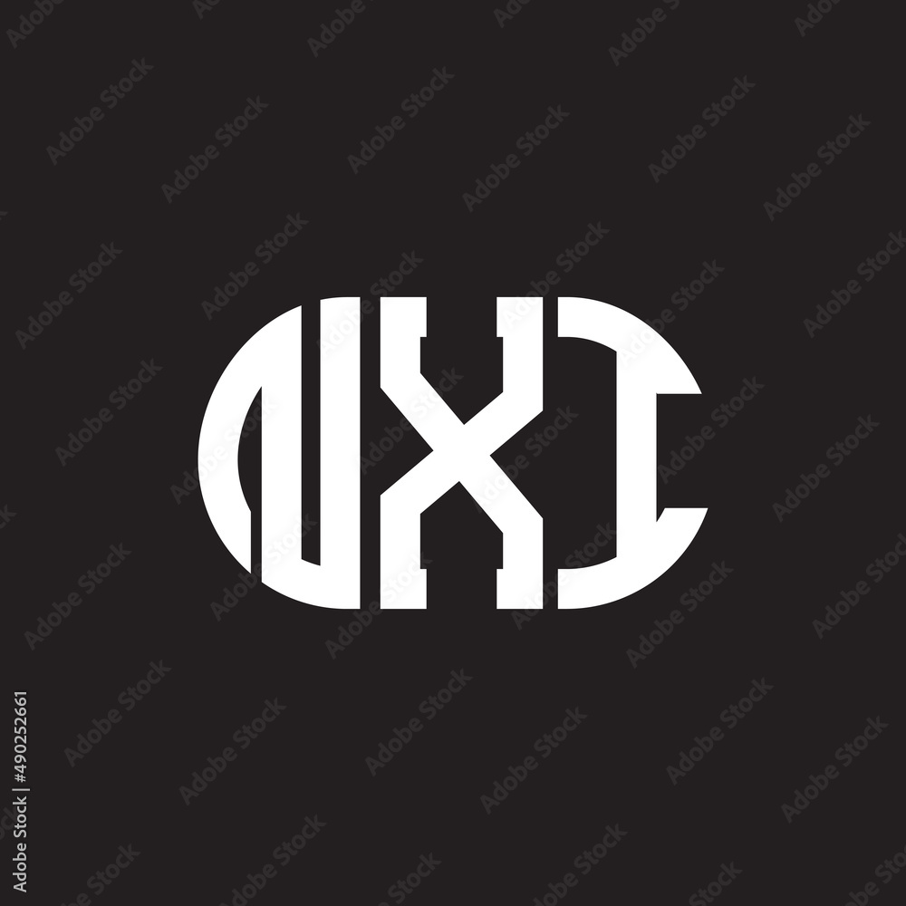 PrintNXI letter logo design on black background. NXI creative initials letter logo concept. NXI letter design. PrintNXI letter logo design on black background. NXI creative initials letter logo concept. NXI letter design.